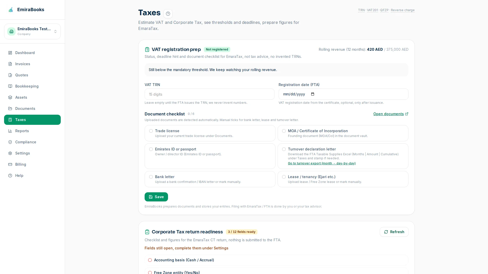Tax & compliance