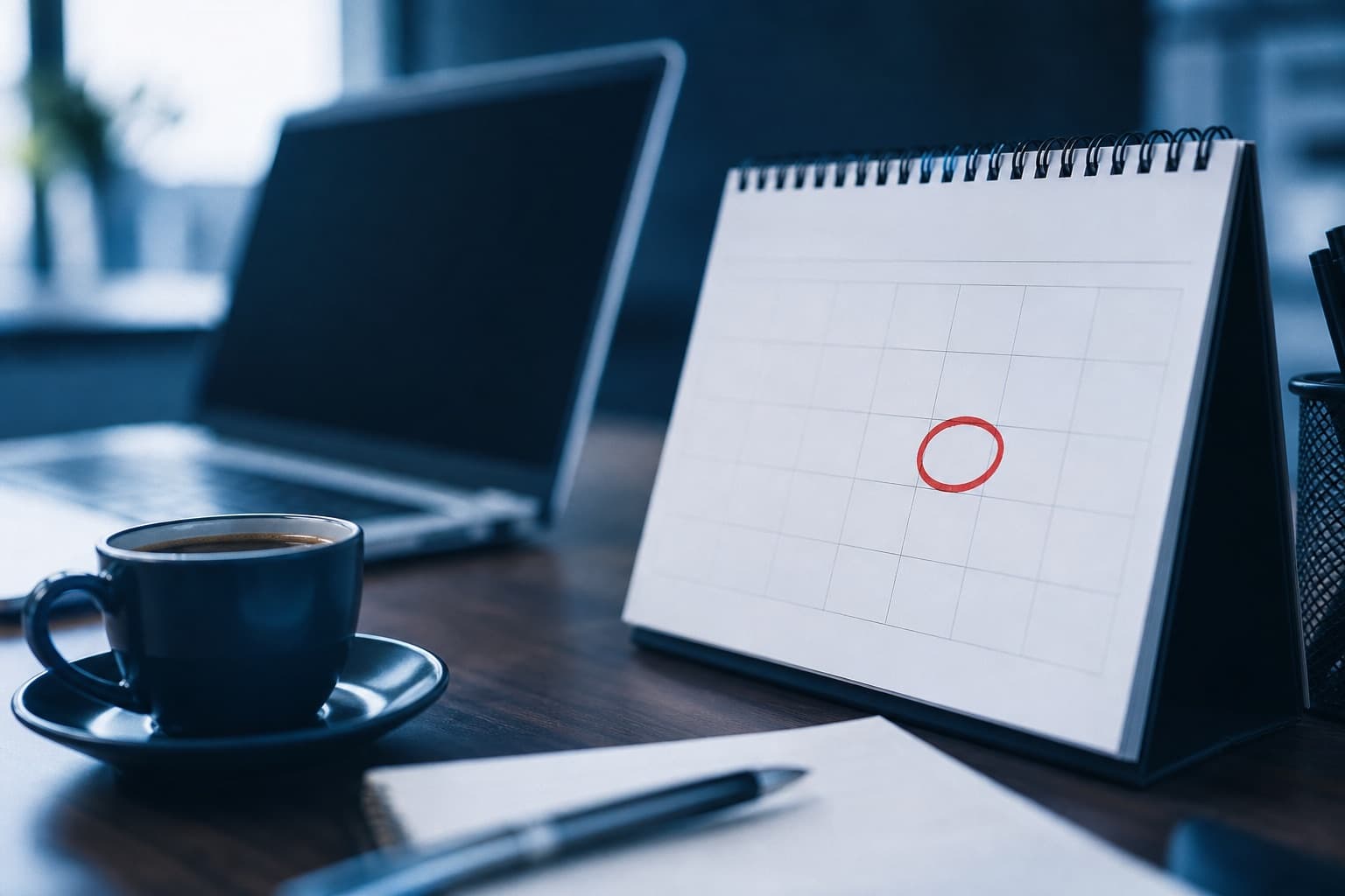 Calendar marking a UAE Corporate Tax registration deadline